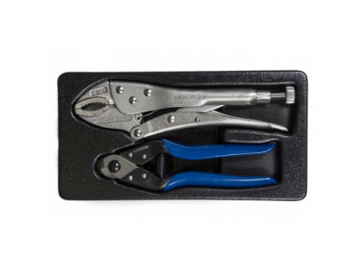 Набор: ручные тиски-струбцина и кабелерез. 2пр., в ложементе от LICOTA Набор: ручные тиски-струбцина и кабелерез. 2пр., в ложементе