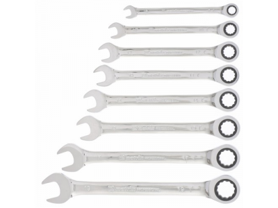 Набор ключей комбинированных, трещеточных 8 штук Matrix от MATRIX Набор ключей комбинированных, трещеточных 8 штук Matrix