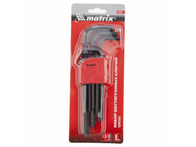 Набор шестигранных ключей Matrix 11231 от MATRIX Набор шестигранных ключей Matrix 11231