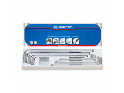 Набор Г-образных шестигранников 1/8"-9/16", 8 предметов, KING TONY