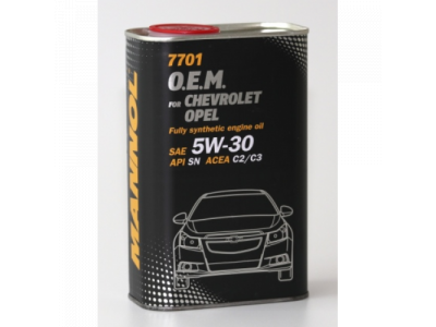 MANNOL 7701 O.E.M. 5W-30 for Chevrolet Opel 1L metal
