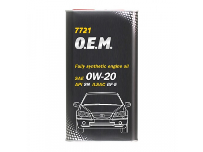 MANNOL 7721 O.E.M. 0W-20 for Honda Acura 1L metal от MANNOL MANNOL 7721 O.E.M. 0W-20 for Honda Acura 1L metal