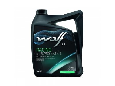 Моторное масло WOLF RACING 4T 5W50 ESTER 4L