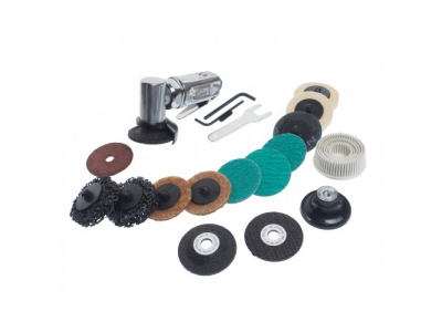 JTC Машина углошлифовальная пневматическая 2" с насадками 17 предметов JTC от JTC JTC Машина углошлифовальная пневматическая 2" с насадками 17 предметов JTC