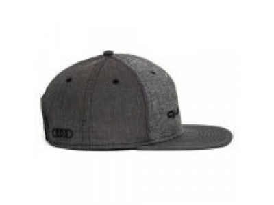 Бейсболка пилота Audi Quattro Unisex Cap, Flat Brim, Grey