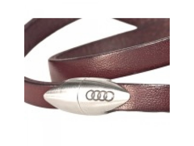 Мужской кожаный браслет Audi Men’s leather bracelet, артикул 3291101000