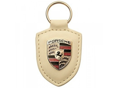 Брелок для ключей с гербом Porsche Crest Keyring, White, артикул WAP0500960E от VAG Брелок для ключей с гербом Porsche Crest Keyring, White, артикул WAP0500960E