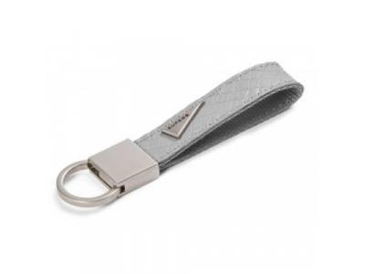 Кожаный брелок Skoda Superb Leather Keyring, Grey, артикул 3V0087011