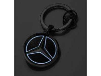 Брелок Mercedes-Benz Key Ring, Las Vegas, silver / black / white, артикул B66958326