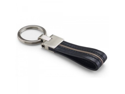 Брелок на кожаном ремешке Volkswagen Business Keyring, Leather-Metall, артикул 000087011HGXU