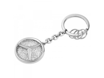 Брелок Mercedes-Benz Key Ring, Saint-Tropez, Silver / White, артикул B66959998