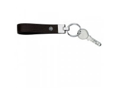 Брелок Volkswagen Metall Key Chain Leather Black