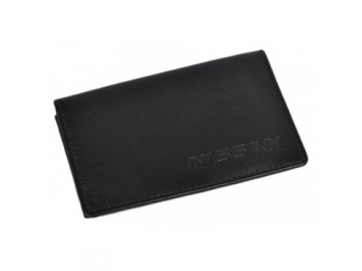 Кожаный футляр для визитных карт Nissan Business Card Case, Black