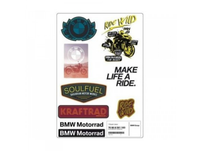 Комплект наклеек BMW Motorrad Style Roadster Stickers Set, артикул 76868561183