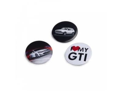 Набор из трех значков Volkswagen GTI Pin Set of 3, артикул 5G1087703A