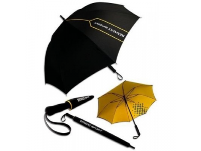 Зонт трость Renault Sport Stick Umbrella, Black, артикул 7711576432