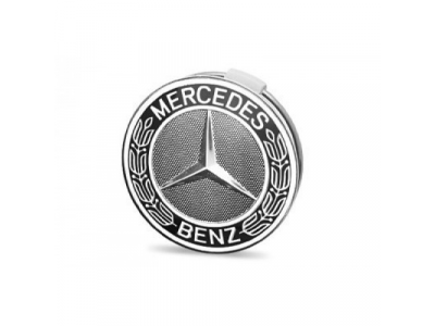 Колпачок ступицы колеса Mercedes, черный, дизайн Roadster, Hub caps, roadster design, black, артикул B66470201