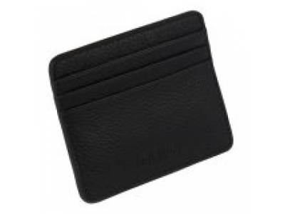 Кожаное портмоне для кредитных карт Jaguar Heritage Card Holder - Black, артикул JBLG185BKA