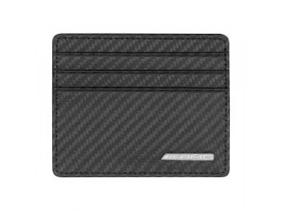 Кожаный футляр для кредитных карт Mercedes-Benz Credit Card Wallet, AMG, Carbon Look, артикул B66959994