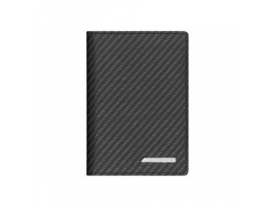 Кожаный футляр для автодокументов и кредиток Mercedes-Benz Leather Vehicle documents wallet, AMG, Carbon Look, артикул B66959995