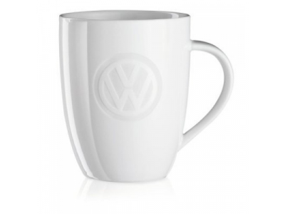 Фарфоровая кружка Volkswagen Porcelain Mug White Logo, артикул 000069601E