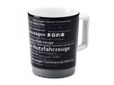 Фарфоровая кружка Volkswagen Commercial Vehicles Mug, Black, артикул 7E0069601A