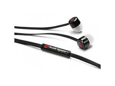 Наушники петельки Audi In Ear plugs, Audi Sport, black/red
