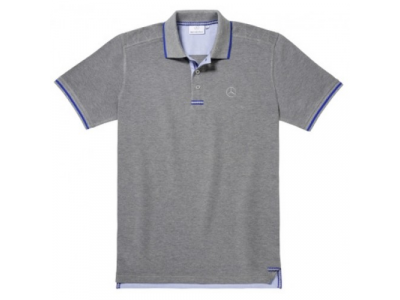Мужская футболка поло Mercedes-Benz Men's Polo Shirt, Grey / Royal Blue, артикул B66956677 от Mercedes Мужская футболка поло Mercedes-Benz Men's Polo Shirt, Grey / Royal Blue, артикул B66956677