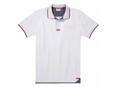 Мужская футболка поло Mercedes-Benz Men's Polo Shirt, White / Red details, артикул B66956739 от Mercedes Мужская футболка поло Mercedes-Benz Men's Polo Shirt, White / Red details, артикул B66956739