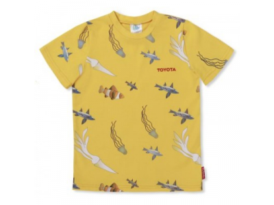 Детская футболка Toyota Kids T-Shirt Yellow, артикул TMDR9U0104