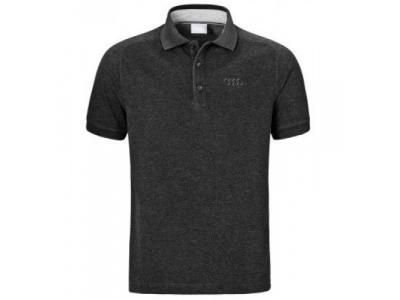 Мужская рубашка-поло Audi Poloshirt, Men, Classic Logo, Dark Grey от VAG Мужская рубашка-поло Audi Poloshirt, Men, Classic Logo, Dark Grey