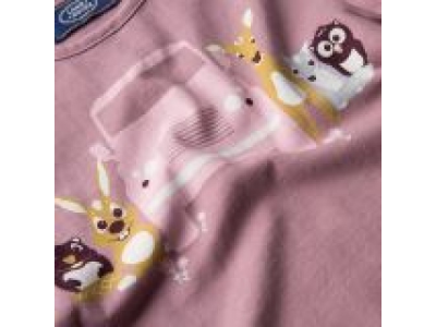 Футболка для девочек Land Rover Girls Graphic T-shirt, Duski Pink от Land Rover Футболка для девочек Land Rover Girls Graphic T-shirt, Duski Pink