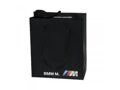 Бумажный подарочный пакет BMW M Paper Bag, S-size, артикул 81852208349