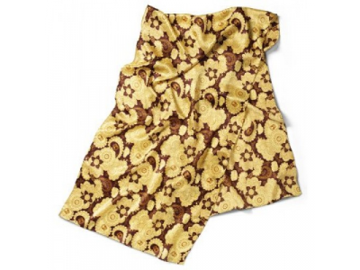 Шейный платок Volkswagen Ladies Silk Scarf, Yellow Brown, артикул 000084330D049 от VAG Шейный платок Volkswagen Ladies Silk Scarf, Yellow Brown, артикул 000084330D049