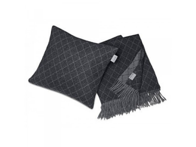Набор: подушка и плед Audi Sport Set plaid+pillow, Light grey/Dark grey, артикул 3291401800