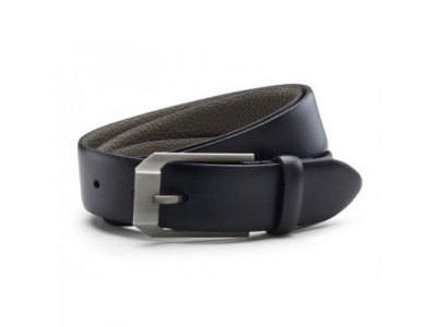 Двусторонний кожаный ремень Volkswagen Leather Reversible Belt, Black-Taupe, артикул 000084310APG