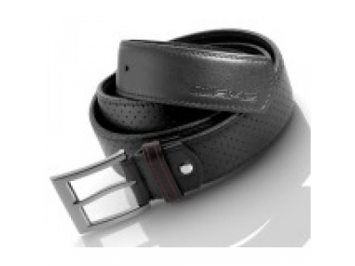 Мужской кожаный ремень Mercedes-Benz Belt, AMG, Black, Leather/Stainless Steel, артикул B66954551