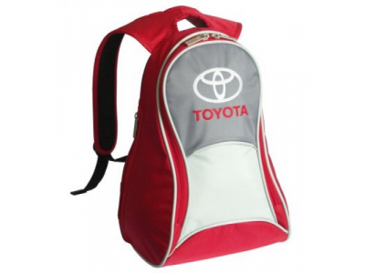 Рюкзак Toyota Slim Backpack, Red-Grey, артикул 01100225