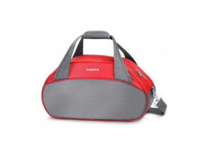 Спортивная сумка Nissan Sports Bag, Grey-Red, артикул 99C1833CBX