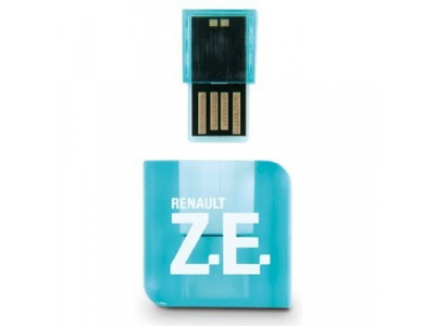 Флешка Renault Zoe USB Key Blue, артикул 7711574475