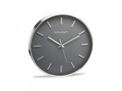 Настенные часы Volkswagen Logo Wall Clock, Silver/Grey от VAG Настенные часы Volkswagen Logo Wall Clock, Silver/Grey