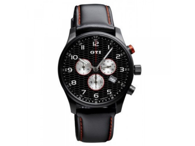 Хронограф Volkswagen GTI Chronograp Leather Black от VAG Хронограф Volkswagen GTI Chronograp Leather Black