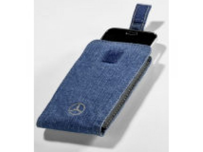 Чехол для смартфона Mercedes-Benz Smartphone Sleeve Trucker, Jeans Blue