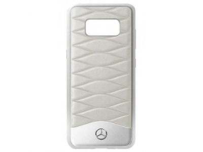 Кожаный чехол Mercedes для Samsung Galaxy S8, Grey