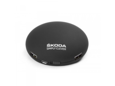 Портативный аккумулятор-зарядное устройство Skoda Portable Recharger, артикул 000051729B041