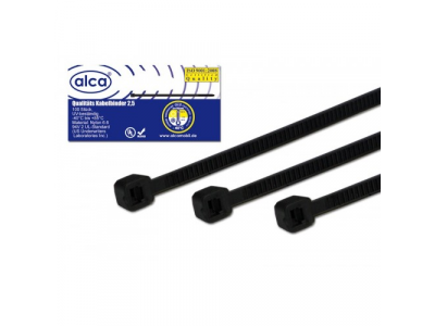 Хомут—стяжка кабельная пластиковая W-2.5 L-200 от ALCA Хомут—стяжка кабельная пластиковая W-2.5 L-200