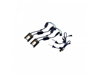 Комплект ксенонового оборудования `SILVER SERIES` (Блок SLIM AC 9-16В 35Вт с обманкой-2шт, Лампа ксеноновая H1 4300K-2шт)