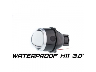 Универсальный би-модуль Optimа Waterproof Lens 3.0' H11, модуль для противотуманных фар под лампу H11 3.0 дюйма