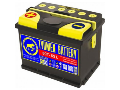Аккумулятор 6ст - 55 (Тюмень) L - оп