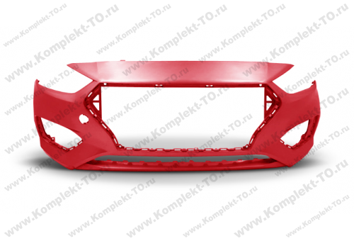 Бампер передний с 2017 Fiery Red (КРАСНЫЙ) для ХУНДАЙ SOLARIS 2 JH02ACT17016R4R Бампер передний с 2017 Fiery Red (КРАСНЫЙ) для ХУНДАЙ SOLARIS 2 JH02ACT17016R4R